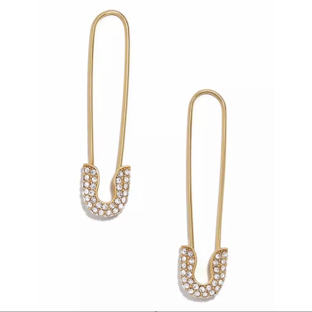 LAST ONE • Holly • Crystal Safety Pin Earrings - Picture 4 of 4